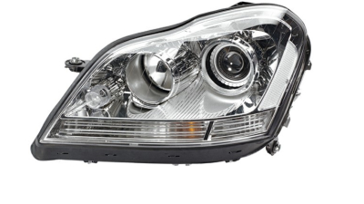 Far Mercedes Clasa Gl (X164), 08.2006-09.2007, partea Stanga, bi-xenon; cu sistem iluminat in curba; D2S+H7+PY21W+W5W+WY5W; electric; cu bec descarcare in gaz; cu transformator; cu motor; cu becuri; cu unitate control lumina viraje, HELLA