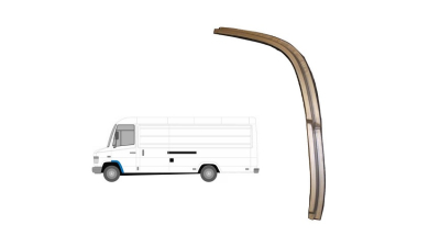Segment interior reparatie aripa fata Mercedes 512d-814 Da, (Vario) 09.1996-, fata, Stanga, spate; metal; in exterior element