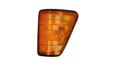 Lampa semnalizare fata MERCEDES 207-410, 1977-1995, TYC, fata, partea stanga, tip bec P21W; galben; cu mufa bec;