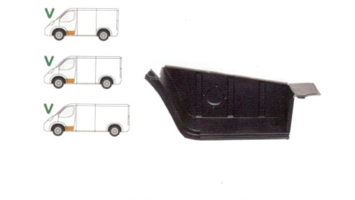 Treapta usa Mercedes 207-410 1977-1995 , partea Fata Stanga, Fara Intaritura; Mic, 