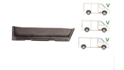 Panou reparatie usa Mercedes 207-410 Din 1977-1995 Partea Dreapta, Fata, inaltime 117 mm , jgheab inferior