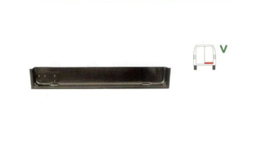 Element reparatie usa Mercedes 207-410, 1977-1991 pt modele cu 2 usi spate, partea dreapta, cu o nervura,jgheab,usa spate, parte inferioara, 