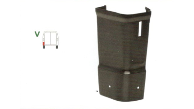 Colt panou spate Mercedes 207-410 1977-1995 , partea Spate Stanga, Inaltime 498mm, 