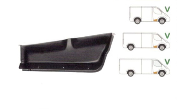 Treapta usa Mercedes Sprinter 208-416 01.1995-2006, VW LT 1996-12.2005, partea Fata Dreapta, 