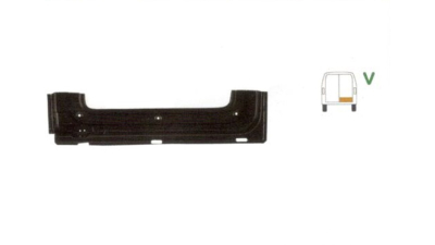 Element reparatie usa Mercedes SPRINTER 208-416 (W901-905), 01.1995-2006, VW LT II 05.1996-12.2005 (pt modele cu 2 usi spate), partea dreapta, jgheab, inaltime 190 mm, parte inferioara, usa spate, cu gauri drenaj, 