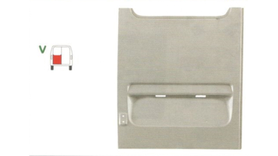 Element reparatie usa Mercedes SPRINTER 208-416 (W901-905), 01.1995-2006, VW LT II 05.1996-12.2005 (pt modele cu 2 usi spate), partea stanga, usa spate, FARA gauri manere usi, pana la geam, 