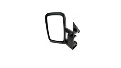 Oglinda usa exterioara Mercedes Sprinter, 01.1995-2006, partea Stanga, ajustabil manual; carcasa neagra; sticla asferica; geam cromat; scurt, Aftermarket