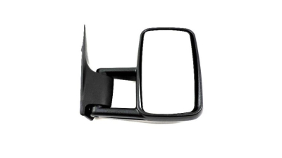 Oglinda usa exterioara Mercedes Sprinter 208-414, 01.1995-2006, partea Dreapta, ajustabil manual; carcasa neagra; sticla convexa; lung, Aftermarket