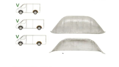 Segment reparatie aripa interior, rear Mercedes Sprinter (W901-905), 1995-20022007, Vw Lt 1996-2005, parte montare Segment reparatie aripa parte interioara din interior, spate stanga=dreapta, 50628317, Aftermarket