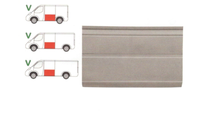 Panou reparatie lateral Mercedes Sprinter, 1995-2007 VW LT II 05.96-12.2005 Partea Stanga, Lateral, cu segmente , inaltime 660 mm, 