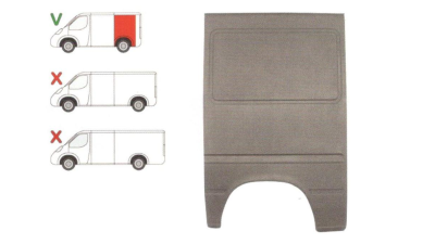 Aripa spate Mercedes Sprinter 208-414, 01.1995-12.2002, Mercedes Sprinter 208-416, 01.2003-, Vw Lt 2 05.1996-12.2005, Dreapta, Spate, Lungime 1190, Inaltime 1865 Mm, L=120cm,