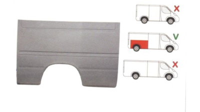 Aripa spate Aripa spate Mercedes Sprinter 208-416/903, 1995-2007, Vw Lt 1996-2005 Partea Dreapta, Lungime 1950, Inaltime 1415 mm, doar pt Modelul Mijlociu / Mediu