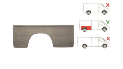 Aripa spate Mercedes Sprinter 1995-2007 VW LT 1996-2005 , Partea Dreapta, lungime 1984mm , inaltime 735mm 