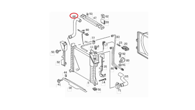 Furtun radiator Mercedes Sprinter 2000-2006, Sprinter 1995-2000, diametru 37/47 mm, cauciuc, inferior, BestAutoVest 5062PW-1