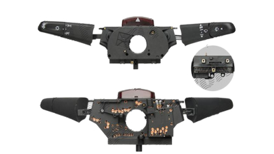 Maneta semnalizare si stergatoare Mercedes Sprinter 208-416, 1995-2006, Mercedes Vito / Clasa V (W638), 02.1996-01.2003 Model BUS , Vw LT 2 05.1996-12.2005, bloc lumini,semnalizare, stergere/spalare fata, cu Buton avarie mic,