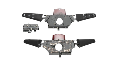 Comutator volan directie, bloc lumini Vw Lt 2 05.1996-12.2005 , Mercedes Sprinter 208-416, 01.1995-2006, Vito / Clasa 5 (W638), 02.1996-01.2003 Bus, lumini; semnal; stergatoare fata si spate spalator; cu buton avarie (buton mare)