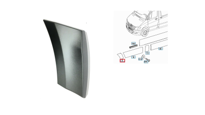 Bandou aripa Mercedes Sprinter 209-524, 07.2006-10.2013, Vw Crafter (2e), 12.2005-04.2017, Fata, partea Stanga, Aftermarket