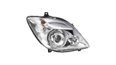 Far Mercedes Sprinter (W906) 209-524, 07.2006-10.2013, partea Stanga, electric, bi-xenon, tip bec D3S+H7+PY21W, cu bec, cu balast, cu motoras, Hella