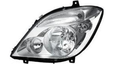 Far Mercedes Sprinter 209-524, 07.2006-10.2013, Electric, tip bec H7+H7+H7, fara motoras,omologare ECE, cu lampa de ceata fata, 9068200561; A9068200561, Stanga