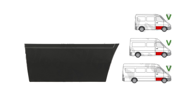 Panou de reparatie usa Mercedes Sprinter, 07.2006-2018; Crafter (2e), 12.2005-04.2017, Fata, partea Dreapta, scazut, Aftermarket
