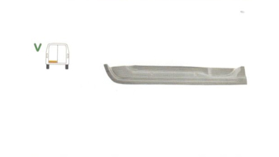 Element reparatie usa Mercedes SPRINTER 209-524 (906) , 07.2006-10.2013, VW CRAFTER (2E), 12.2005-2017 (pt modele cu 2 usi spate), partea stanga, parte inferioara,usa spate, jgheab, inaltime 130 mm, 