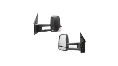 Oglinda exterioara Mercedes Sprinter 209-524 (W906) 07.2006-2017,  VW Crafter (2E) 12.2005-04.2017, Dreapta, Crom, electrica, Cu incalzire la amundoua oglinzi, carcasa neagra, Convex, View Max, 5065529M, cu semnalizare ,  6 pini, Brat LUNG