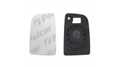 Geam oglinda exterioara cu suport fixare Mercedes Sprinter 209-524, 07.2006-06.2018, Vw Crafter (2e), 12.2005-04.2017, partea Stanga, sticla convexa; superior; pentru oglinzi fara detectie unghi mort, doar pentru oglinzi View Max, View Max