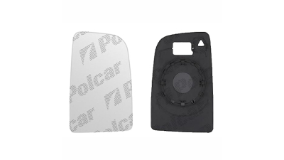 Geam oglinda exterioara cu suport fixare Mercedes Sprinter 209-524, 07.2006-06.2018, Vw Crafter (2e), 12.2005-04.2017, partea Dreapta, sticla convexa; superior; pentru oglinzi fara detectie unghi mort, doar pentru oglinzi View Max, View Max