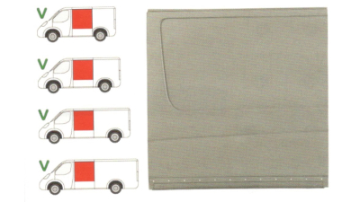 Segment reparatie panou lateral Mercedes Sprinter 209-524 07.2006-10.2013, Vw Crafter (2e) 12.2005-2017 , partea Stanga, Partea Superioara , Metal,Segment Lat,Lungimea 1520 Mm,Inaltimea Pana La Pavilion, 