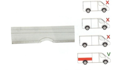Aripa spate Mercedes Sprinter/ Vw Crafter,2006-Partea Dreapta, Spatiu De Incarcare =4700 Mm , Inaltime Pana La geam  