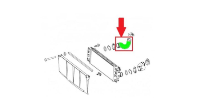Furtun intercooler, supraalimentare Mercedes Sprinter 2006-2018, diametru 48/56 mm, cauciuc, BestAutoVest 5065PT-14