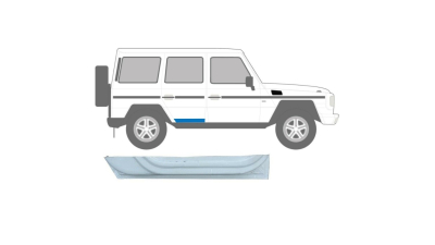 Panou reparatie usa Mercedes Clasa G W460, 05.1979- 1989 G-CLASS (W461/463) 09.89- Partea Dreapta, Spate,  5 usi, 