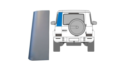 Coltar panou spate MERCEDES Clasa G (W460) 05.1979-08.1989; Clasa G (W461/W463) 09.1989-1992, spate, partea stanga, otel galvanizat; superior