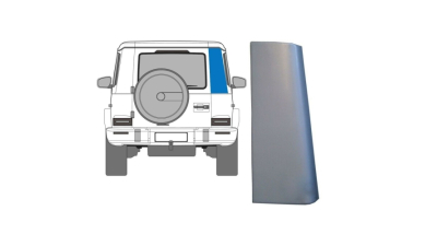 Coltar panou spate MERCEDES Clasa G (W460) 05.1979-08.1989; Clasa G (W461/W463) 09.1989-1992, spate, partea dreapta, otel galvanizat; superior