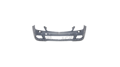 Bara fata Mercedes Clasa C (W204), 03.2007-03.2011, grunduit, cu gauri pentru senzori de parcare,cu gauri pentru spalatoare faruri si DRL, 