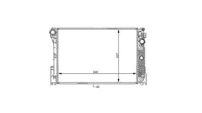 Radiator racire Mercedes Clasa C (W204), 2007-2014 Tip C350 Cdi (3, 0 Cdi 165kw); C350 Cdi Blueefficiency (3, 0 Cdi 170/195kw) Diesel, tip climatizare Cu/fara AC, cutie Manuala, cu conectori rapizi intrare/iesire, dimensiune 640x437x40mm, Cu lipire fagure