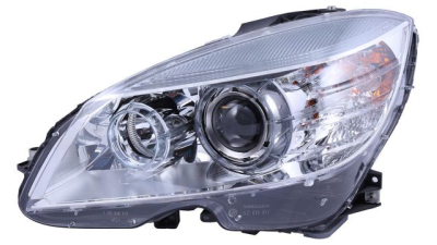Far Mercedes Clasa C (W204), 03.2007-03.2011, Electric, tip bec D1S+H7, cu motoras,omologare ECE/SAE, fara balast, xenon, A2048200159; A2048202961, Stanga, marca TYC