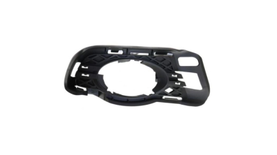 Grila bara fata MERCEDES Clasa C (W204), 03.2007-03.2011, fata, partea dreapta, cromat/negru; cu gaura pentru lampa de ceata