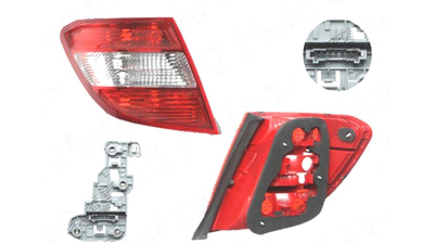 Stop spate lampa Mercedes Clasa C (W204), 03.2007-03.2011, spate, Stanga, Combi, P21W+PY21W+W16W+W5W; fara suport bec, DEPO
