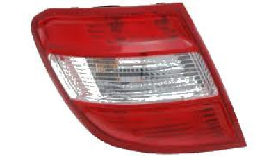 Stop spate lampa Mercedes Clasa C (W204), 03.07-03.11 Combi, spate, omologare ECE, fara suport bec, fumuriu, 2048203764; 2049069302; A2048203764, Stanga