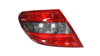 Stop spate lampa Mercedes Clasa C (W204), 03.07-03.11 Sedan, spate, omologare ECE/SAE, fara suport bec, fumuriu, 2048202964; 2049068502; A2048202964, Stanga