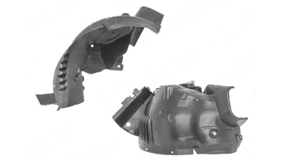 Carenaj aripa interioara, aparatori noroi Mercedes Clasa C (W204), 03.2007-03.2011, fata, Stanga, fata; polipropilena (PP/PPE)