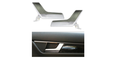 Set manere deschidere usa interioara Mercedes Clasa C (W204), 03.2007-2014; Clasa Glk (X204), 10.2008-12.2015; Fata=Spate, partea Stanga+Dreapta, Fata=Spate, argintiu; numai levierul, Aftermarket