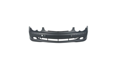 Bara fata Mercedes Clasa CLK (C209) 06.2002-03.2010, grunduit, cu gauri pentru senzori de parcare, 2098850125 cu gaura carlig remorcare