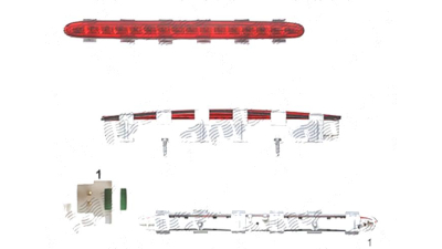 Stop frana suplimentar Mercedes Clasa Clk (C209) 06.2002-03.2010, TYC, Spate, LED; omologare: ECE/SAE;