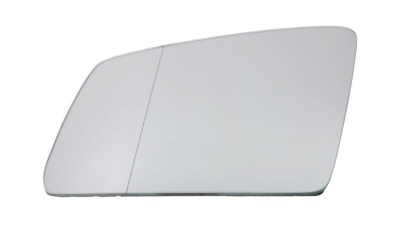 Geam oglinda exterioara cu suport fixare Mercedes Clasa G (W461/463) 2012-09.2018, Clasa Glk (X204), 10.2008-12.2015; Clasa Gl (X164), 2011-06.2012; Clasa Gl (X166), 06.2012-12.2015, Stanga, incalzit; sticla asferica; geam cromat; 4 pini