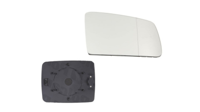 Geam oglinda exterioara cu suport fixare Mercedes Clasa G (W461/463) 1997-2012, Dreapta, incalzita; geam asferic; cromat, View Max