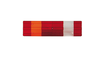 Sticla Stop spate lampa Mercedes ACTROS (1831-4148), 1996-2002, partea stanga, 522x141mm , cu 7 functii, Depo