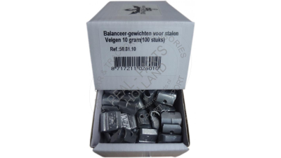 Set greutati echilibrare jante 10g , 100 bucati pentru janta tabla 