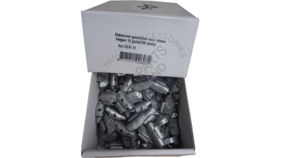 Set greutati echilibrare jante 15g , 100 bucati pentru janta tabla 